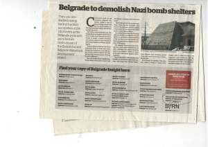 Belgrade Insight - Belgrade waterfront project set to destroy nazi bunker